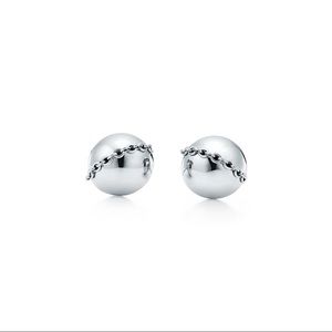 **SALE** T & Co. Silver Hardwear Stud Earrings